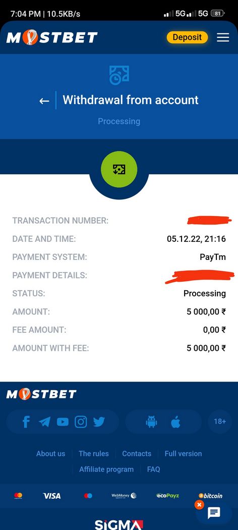 Оцінка сайту казино Mostbet